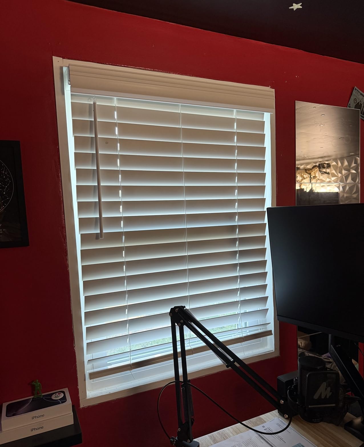 Cordless Faux Wood Blinds 35