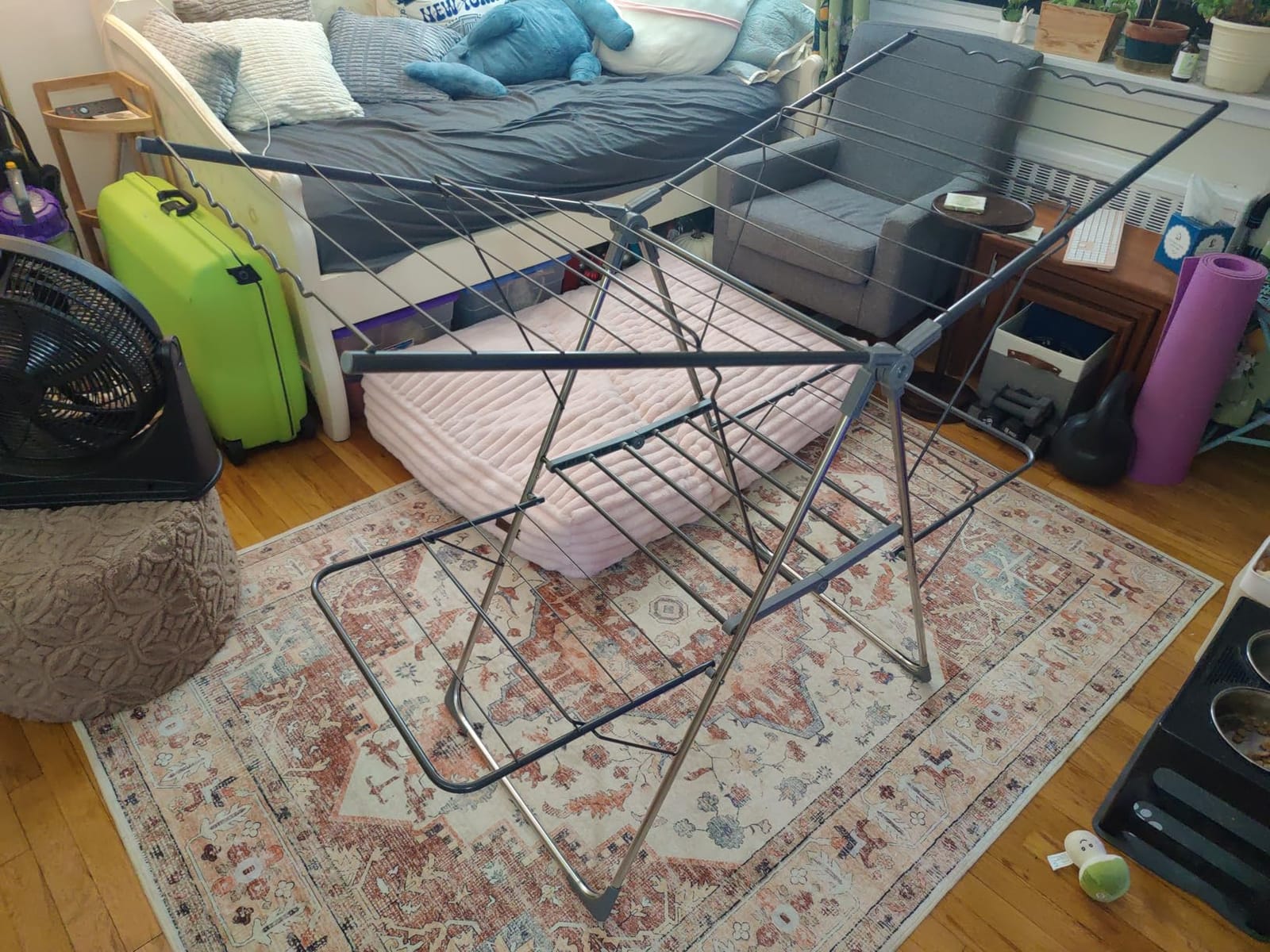Sakugi Clothes Drying Rack, Foldable 2-Level with 55.5