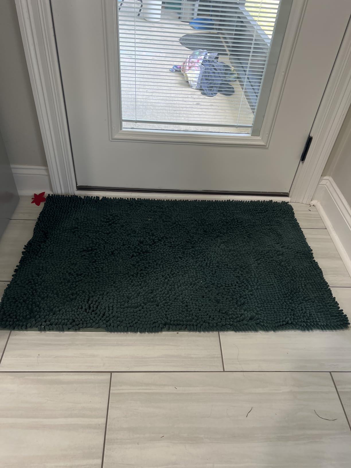 Muddy Mat® | Super Water Absorbent Door Mat Indoor, Microfiber Quick Dry Chenille Entryway Rug, Slip Resistant Front Door Mat, Indoor Mats for Entryway, Machine Washable Pet Rug, Black 24