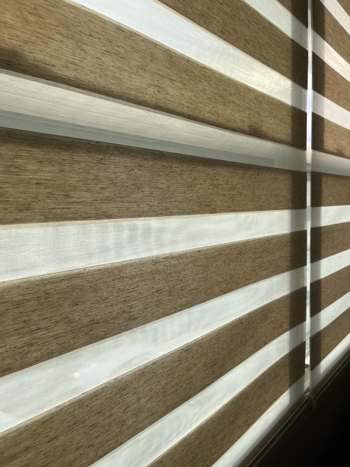 Joydeco Linen Zebra Blinds for Indoor Windows, 33.5