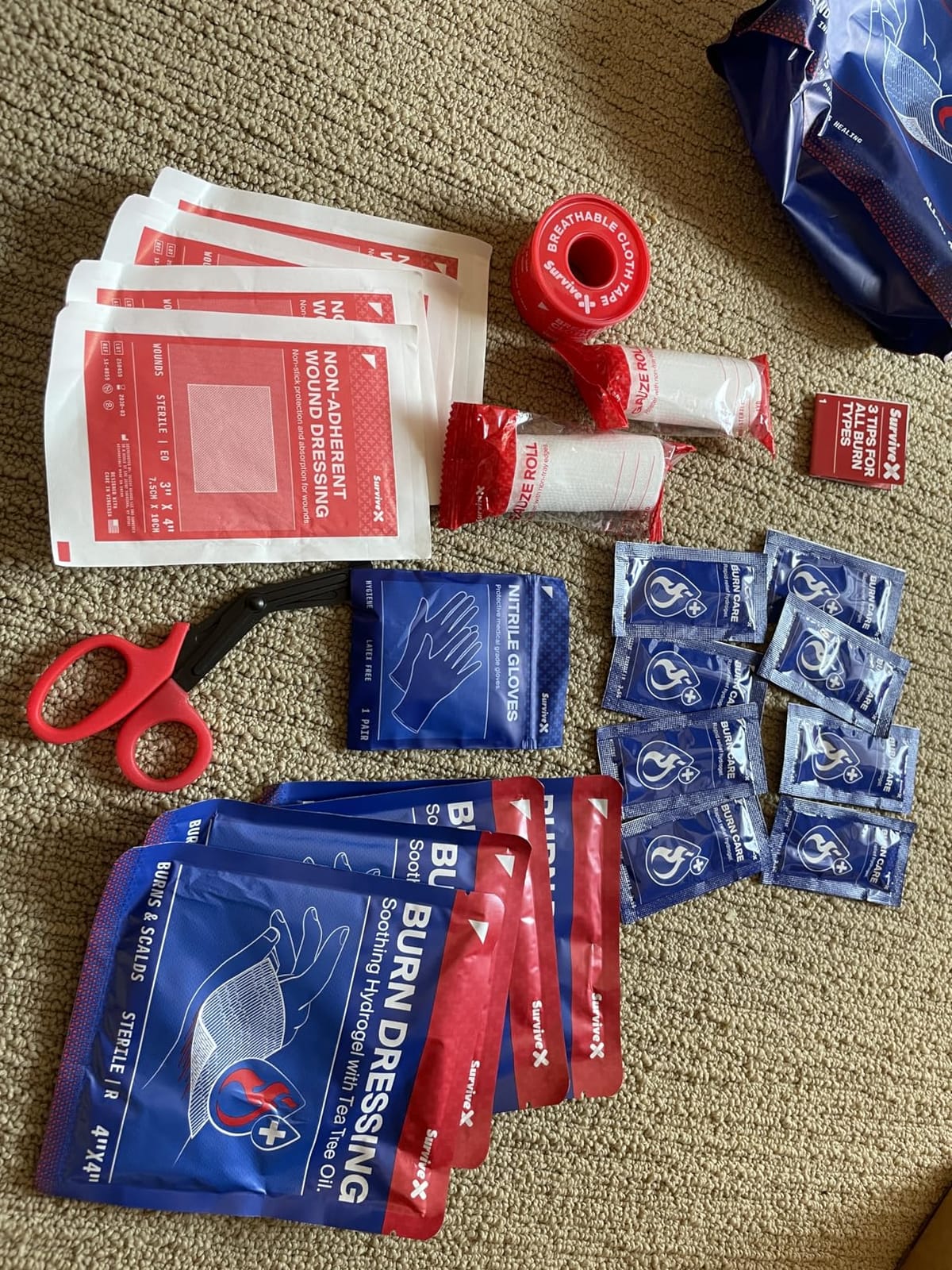SurviveX Burn Care Kit - Cooling Hydrogel Dressings with Tea Tree Oil customer photo 2
