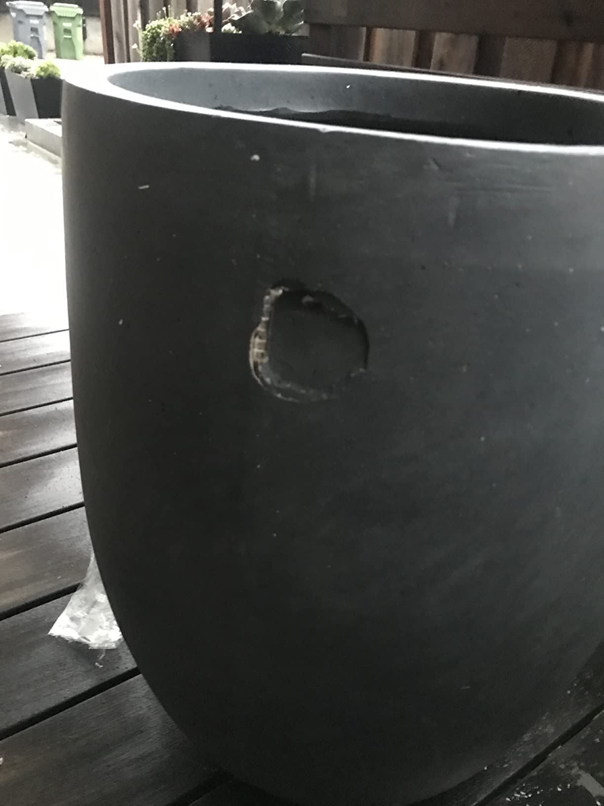 Kante Rusty Concrete Planter 21.7