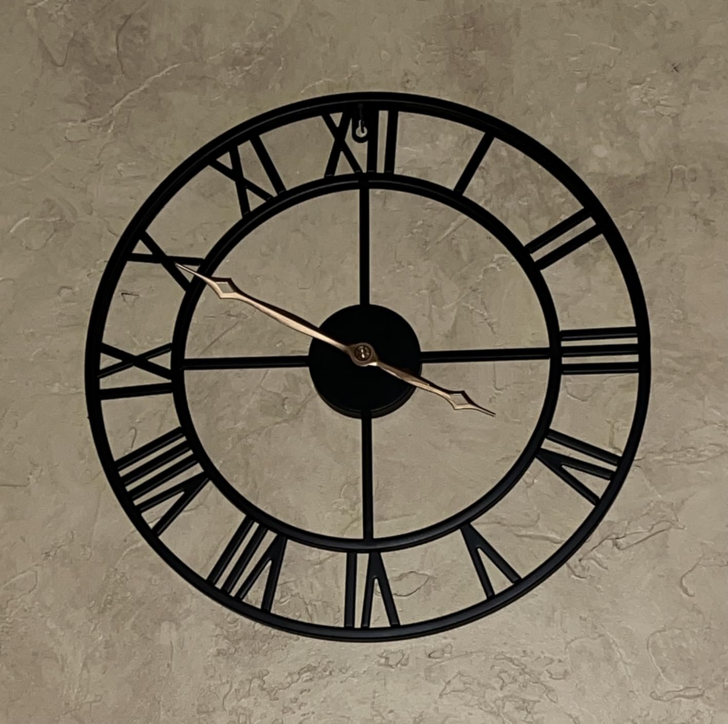 36 Inch Extra Large Wall Clock with Vintage Gold Roman Numerals customer photo 2