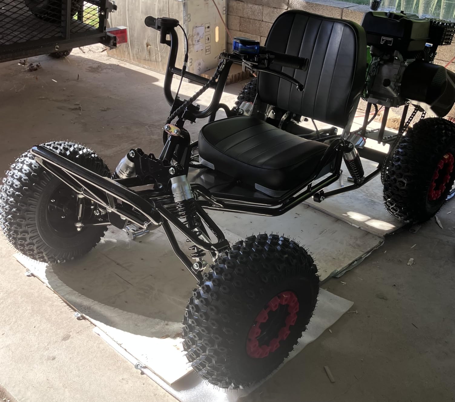 Electric Go Kart, 2000W Motor Go Kart for Adults & Kids with Premium Steel Tubular Frame, 3 Speed Off-Road Kart with 6'' Tires, Hydraulic/Rear Disc Brake, Up to 30MPH (53''Lx36''Wx30''H) customer photo 1