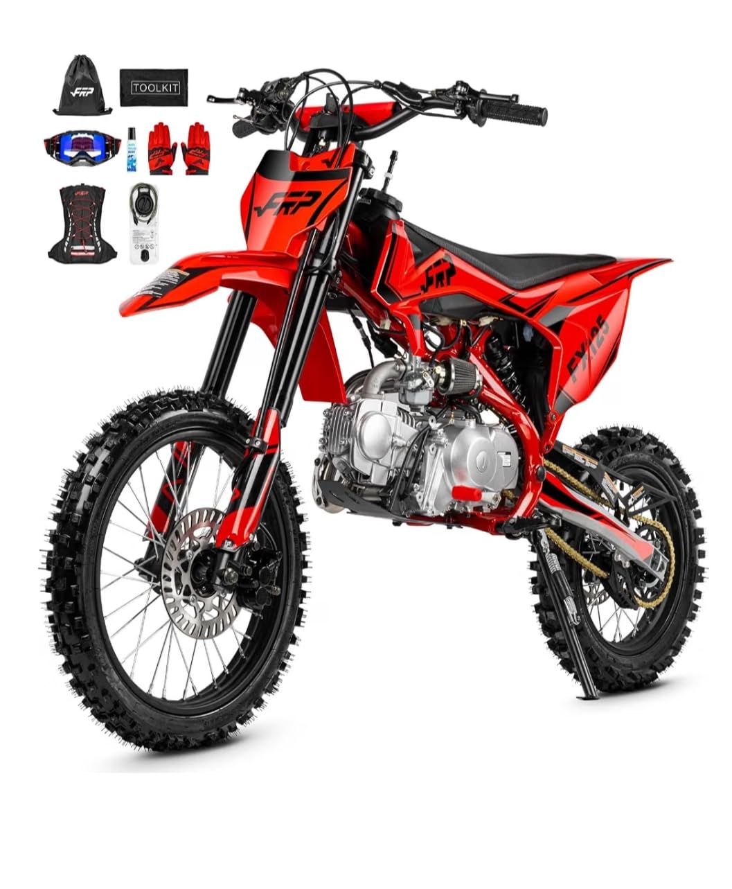 FX125-14 Gas Dirt Bike 125cc 4-Stroke Pit Bike Zongshen 14/12 Tires | Youth & Adult Off-Road, 4-Up Manual Clutch, Kick & Electric Start, 14/12 Wheels, Front & Rear Disc Brakes, Ages 16+ customer photo 1