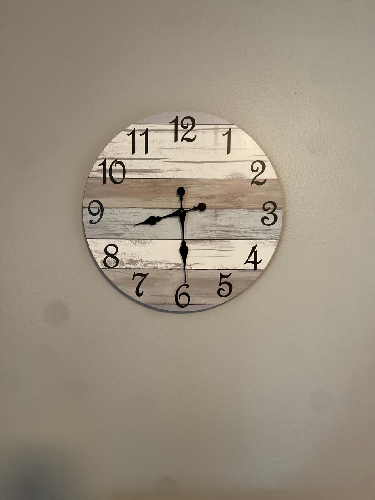 CHYLIN Wall Clock Nautical Decor Silent Non-Ticking Battery Operated customer photo 1