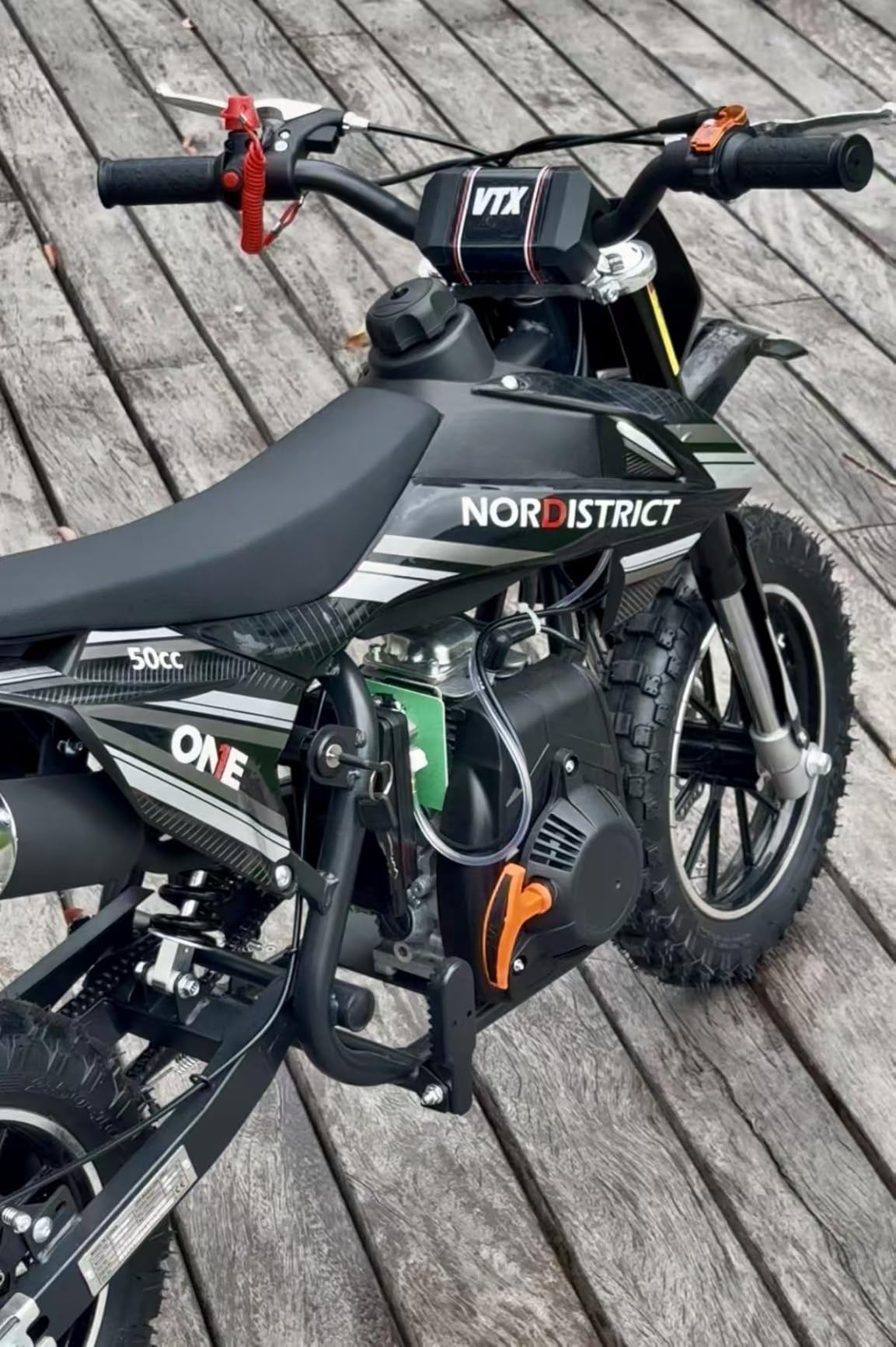 50cc Kids Dirt Bike, 4-Stroke Gas Powered Mini Motorcycle Up to 40MPH, Off-Road Dirt Bike for Kids 8-14 with Front Rear Disc Brakes, Double Shock Absorption customer photo 1