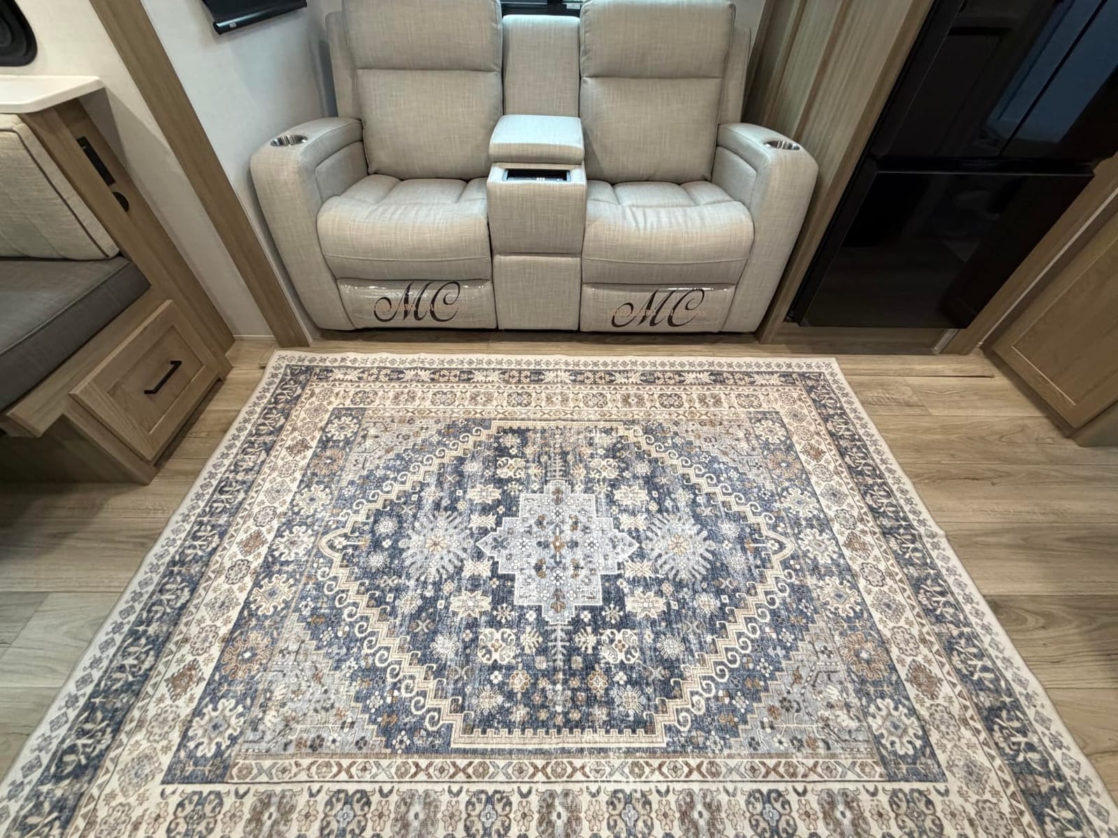 zesthome Protective Cushioned Rug Pad 8x10-1/4 Thick, Non Slip Rug Pads with Felt and Rubber Backing, Carpet Liner for Hardwood Floors and Finishes, Carpet Gripper Keep Rugs Safe(8'x10', Black) customer photo 2