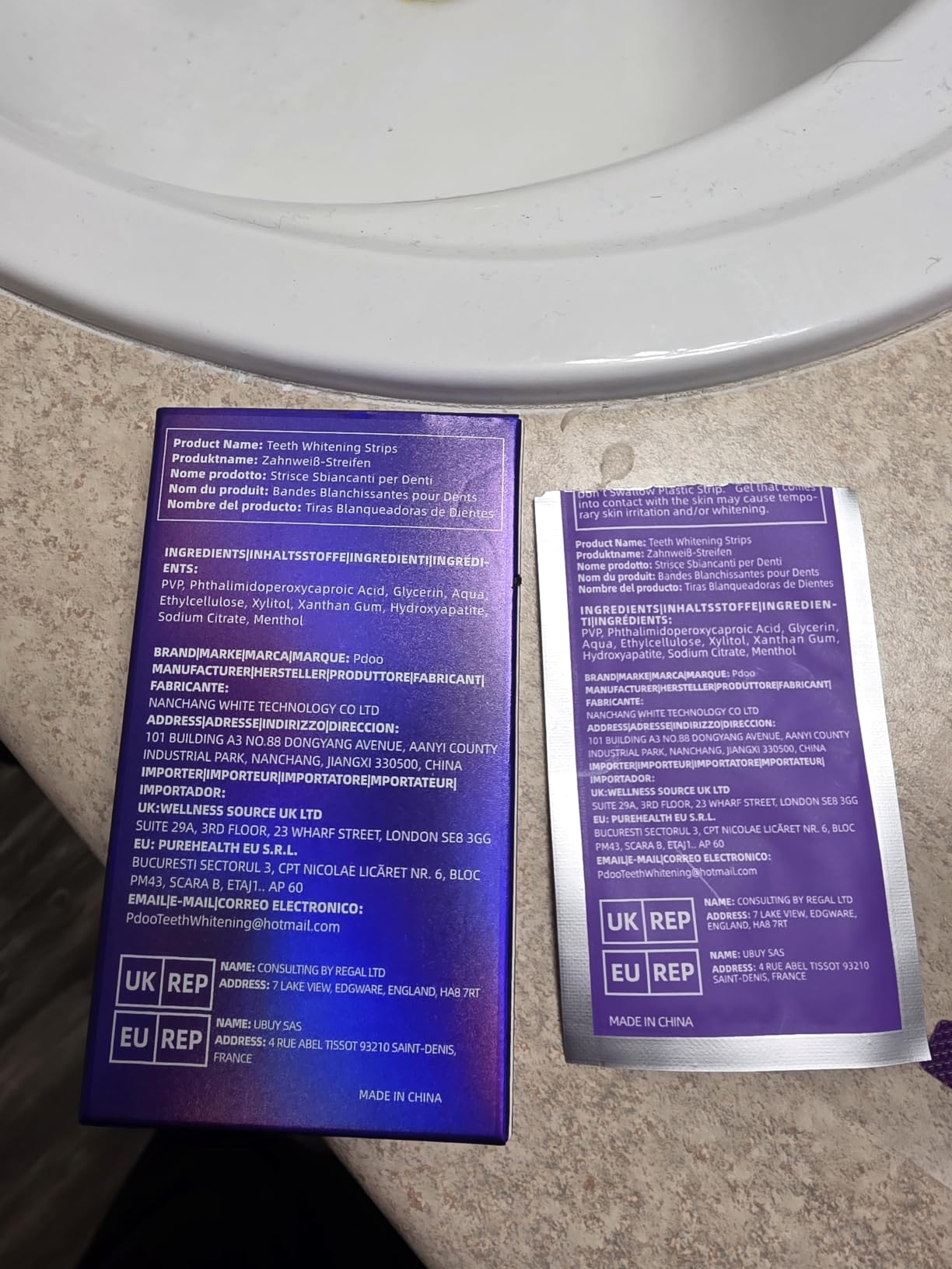 Purple Teeth Whitening Strips - 28 Teeth Whitener Strips (14 Uses) | Purple Color-Correcting Gel Technology | Teeth Whitening Kit for Sensitive Teeth | Enamel Safe, Peroxide-Free for a Brighter Smile customer photo 2