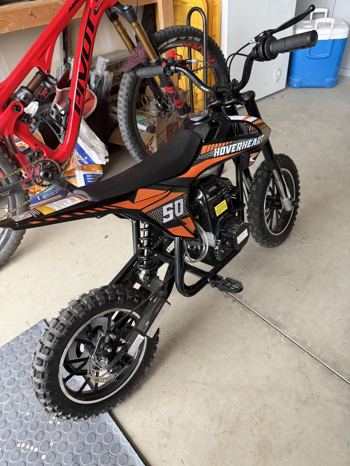 MOSTA Kids Dirt Bike, 4-Stroke Gas Power Mini Dirt Bike with Shock Absorption and Disc Brake, Off-Road Tires Motorcycle, EPA Approved, 2026 Upgraded customer photo 2