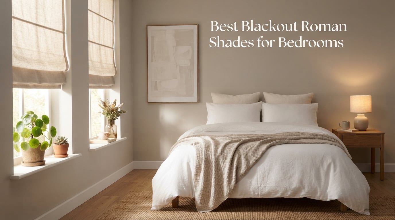 Best Blackout Roman Shades for Bedrooms