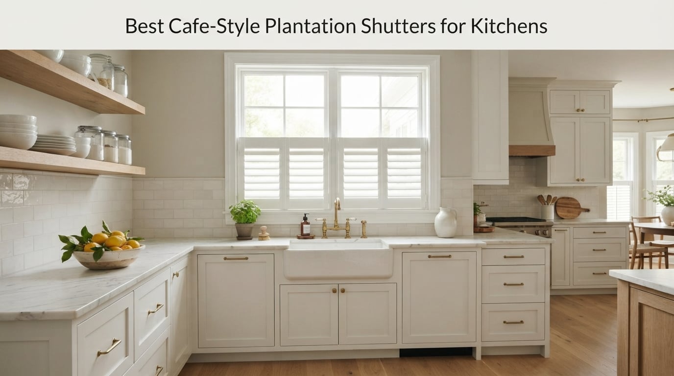 Best Cafe-Style Plantation Shutters for Kitchens