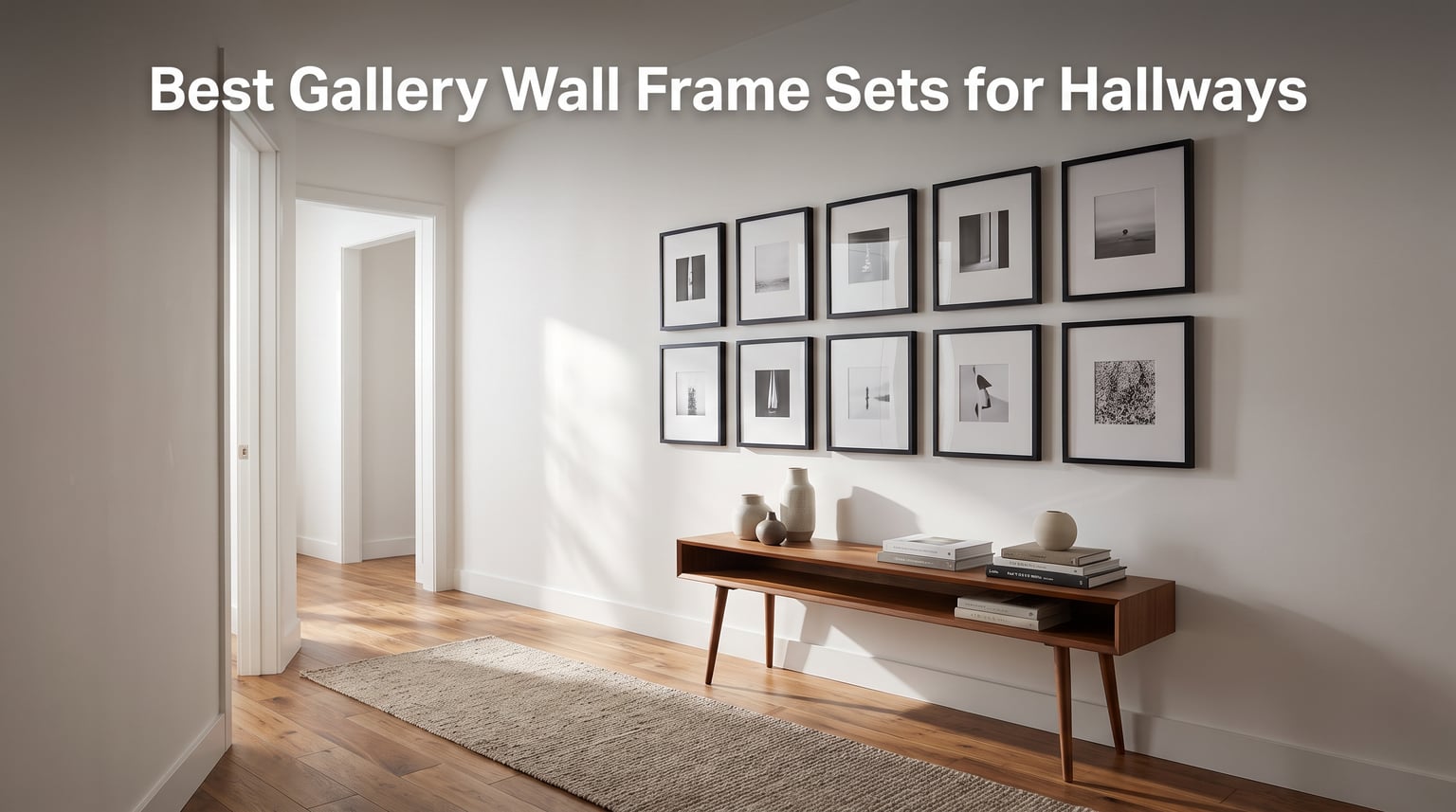 Best Gallery Wall Frame Sets for Hallways