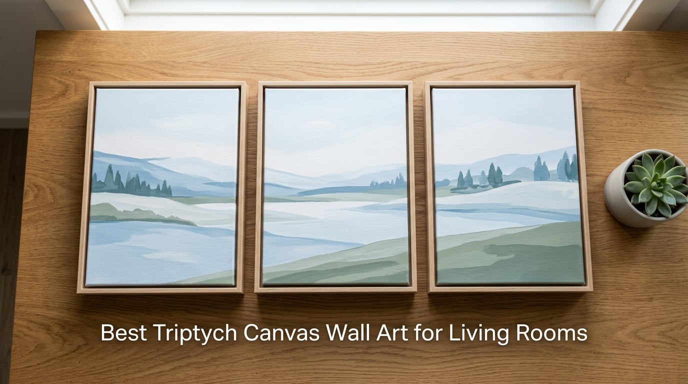 Best Triptych Canvas Wall Art for Living Rooms