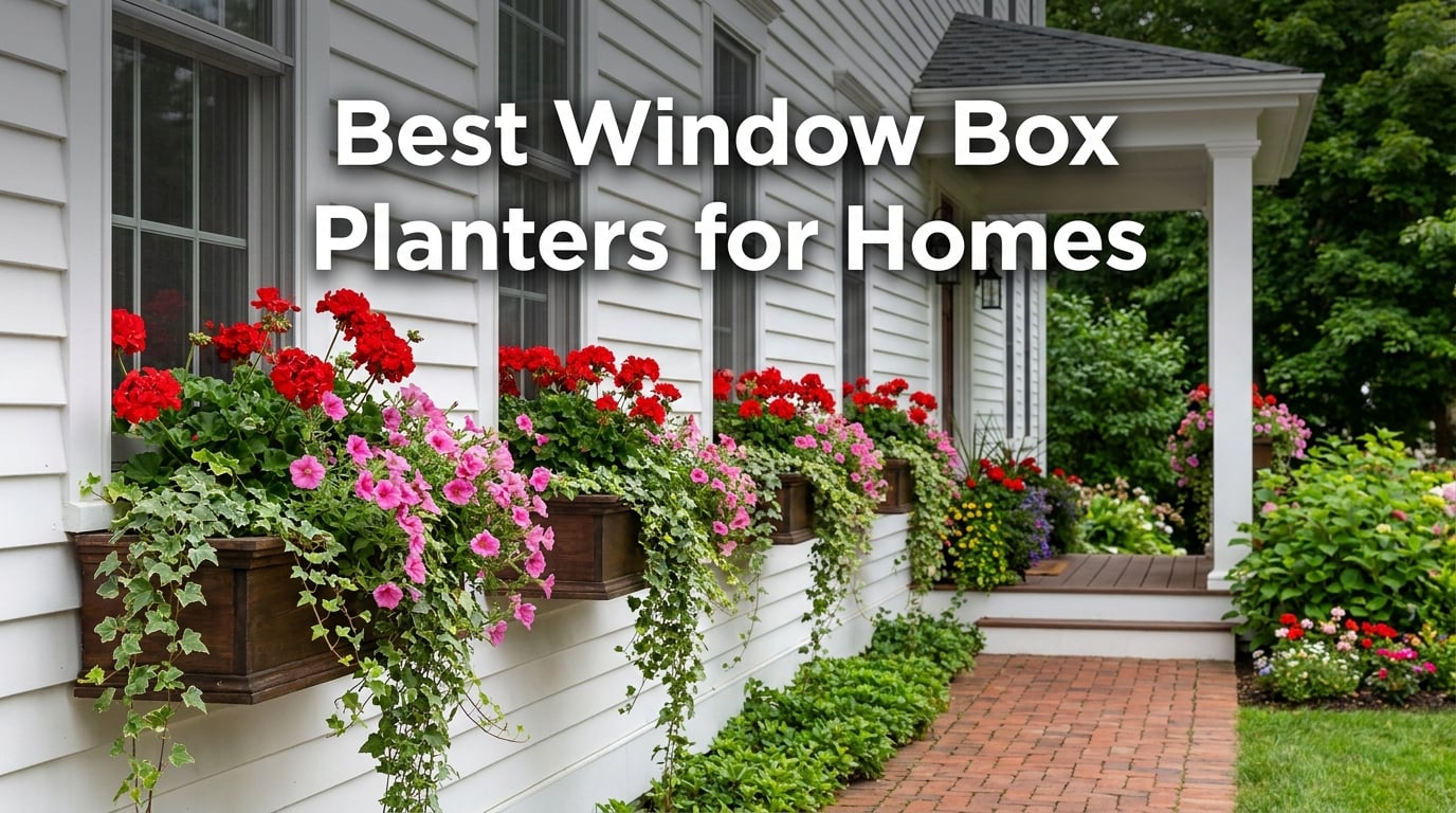 Best Window Box Planters for Homes