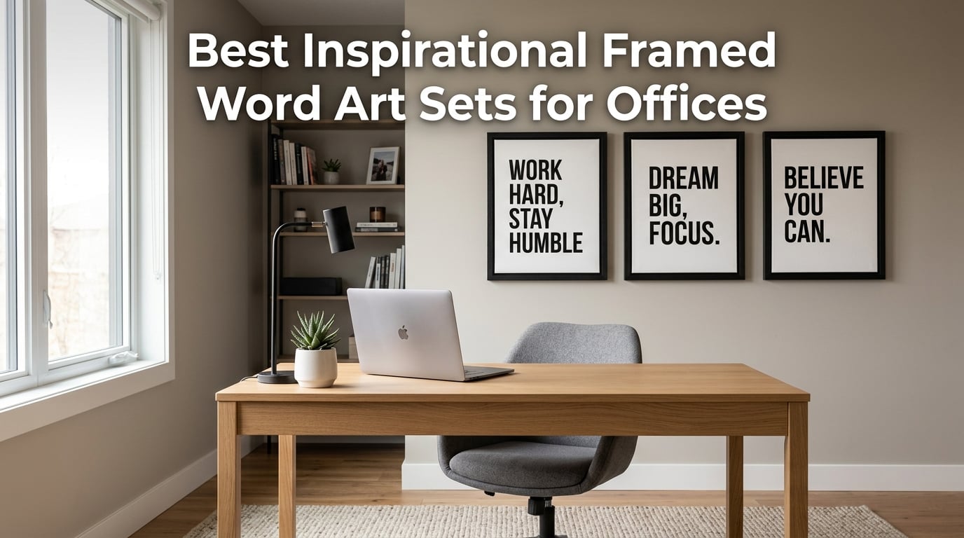 Best Inspirational Framed Word Art Sets for Offices