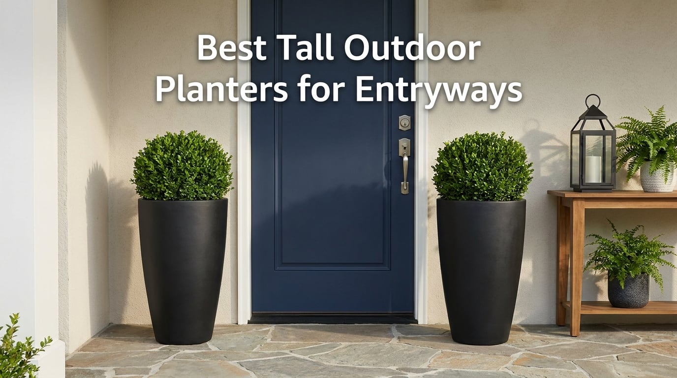 Best Tall Outdoor Planters for Entryways