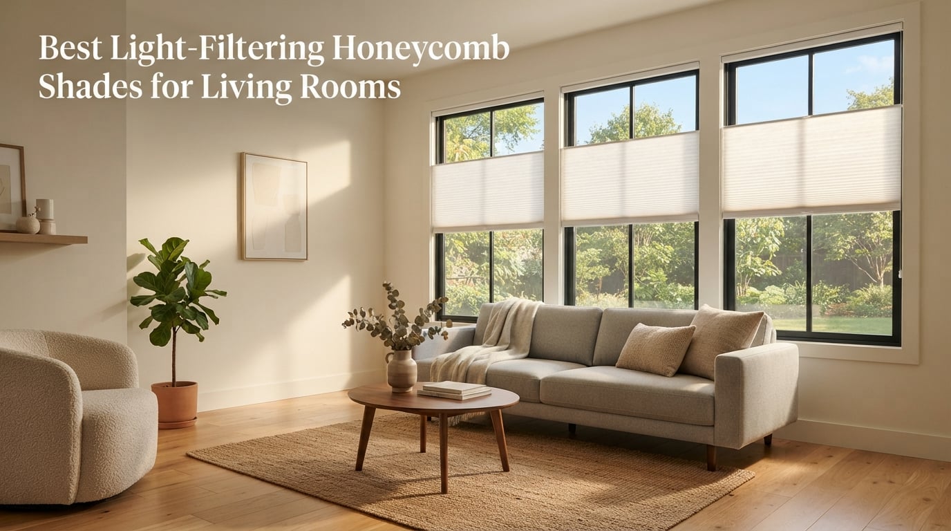 Best Light-Filtering Honeycomb Shades for Living Rooms