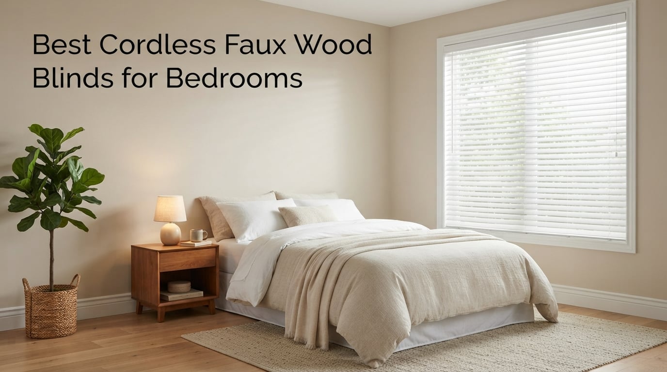 Best Cordless Faux Wood Blinds for Bedrooms