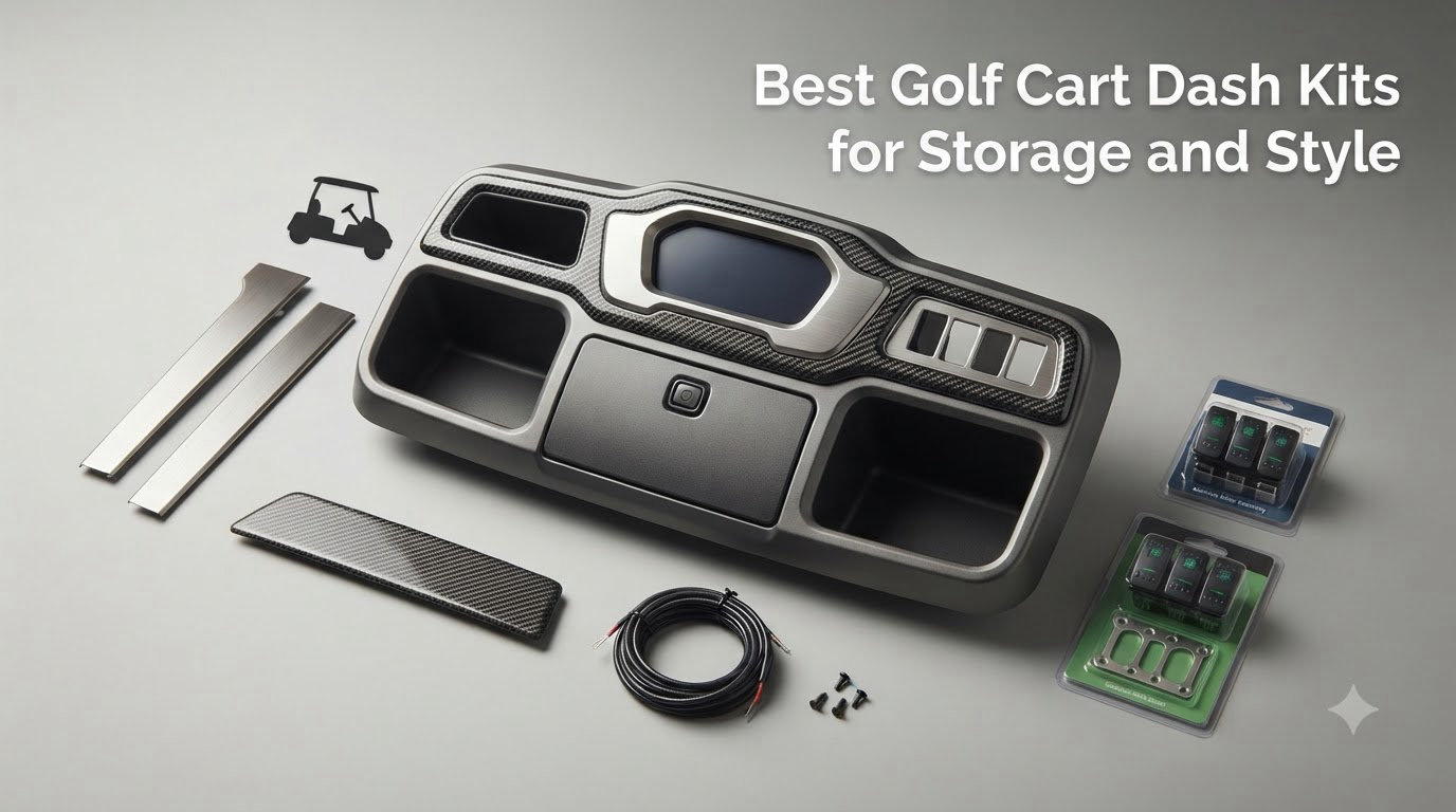 Best Golf Cart Dash Kits for Storage and Style