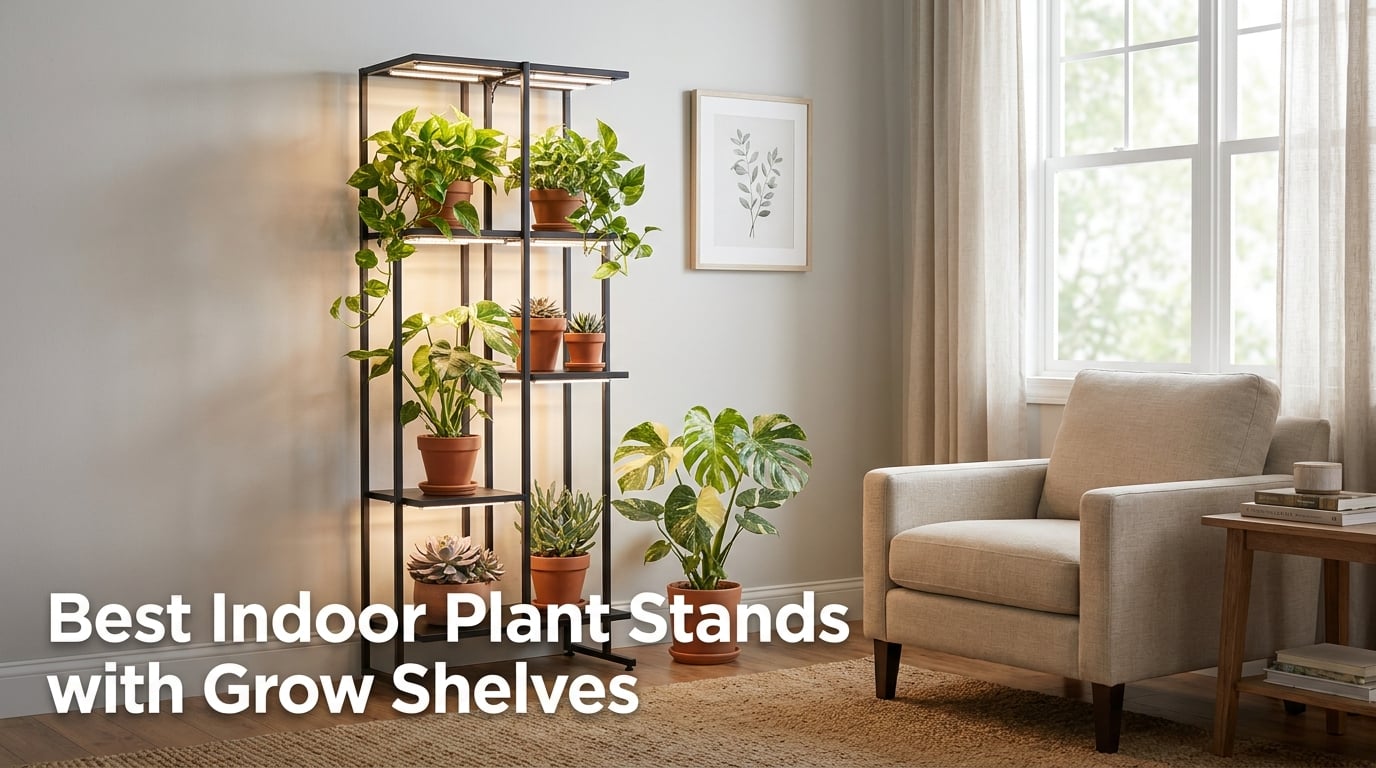 Best Indoor Plant Stands with Grow Shelves