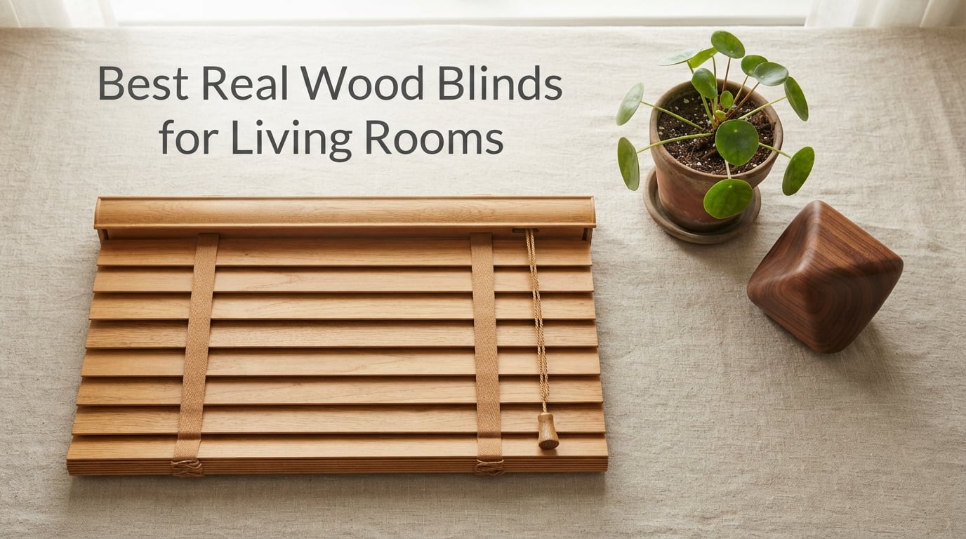Best Real Wood Blinds for Living Rooms