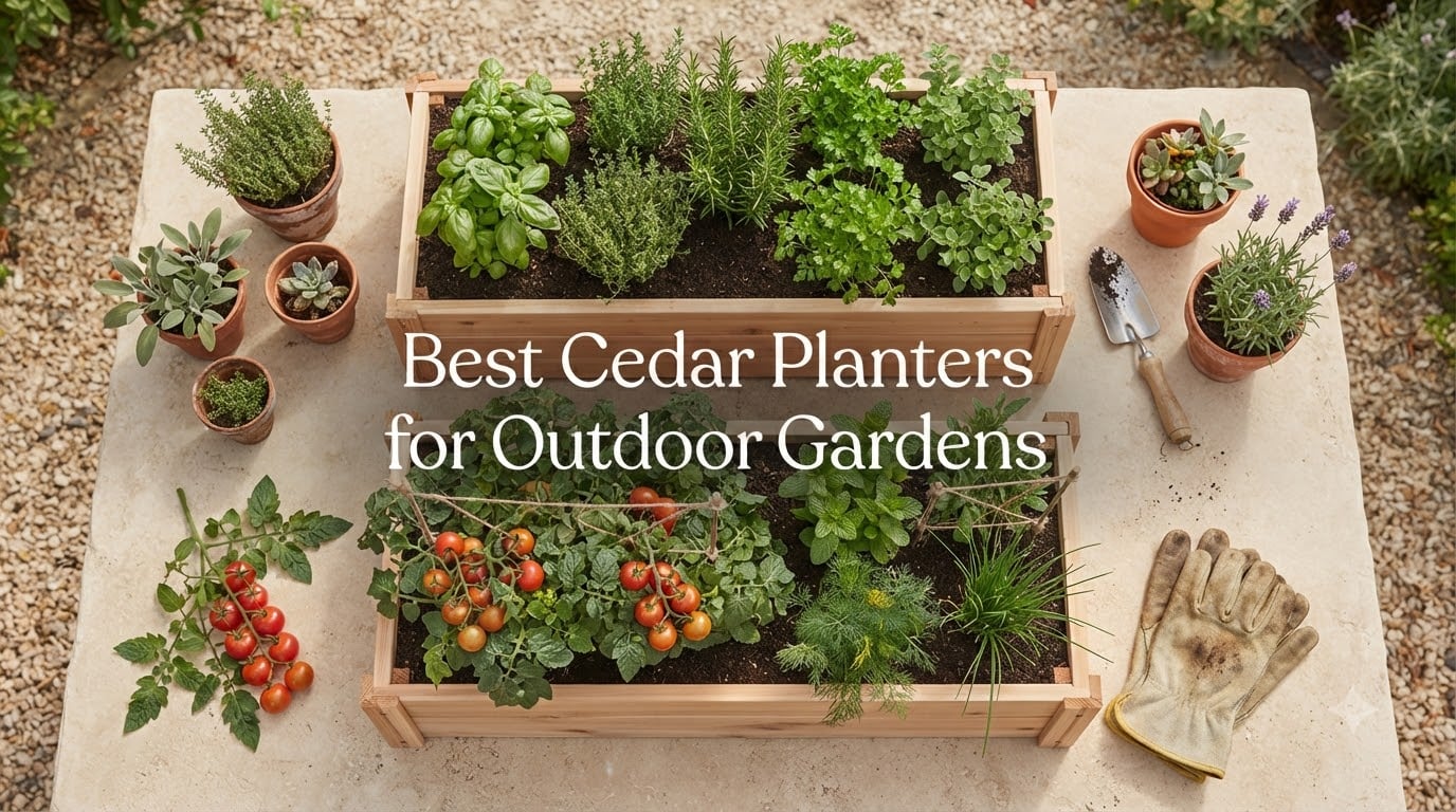 Best Cedar Planters for Outdoor Gardens