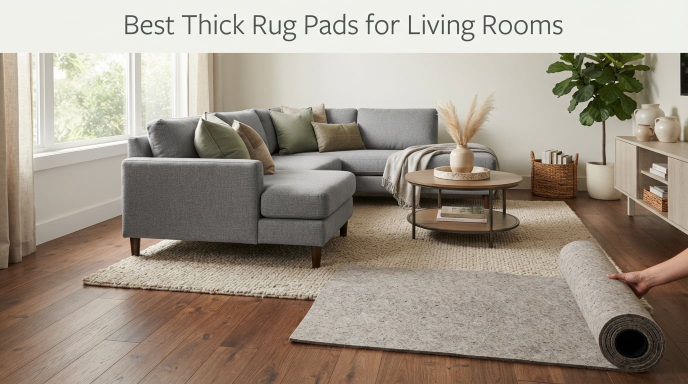 Best Thick Rug Pads for Living Rooms