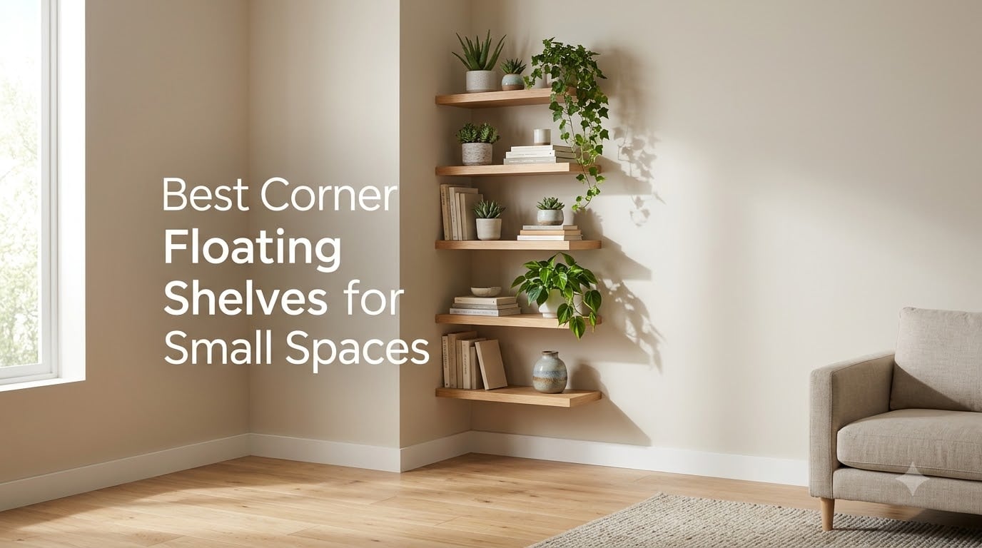 Best Corner Floating Shelves for Small Spaces