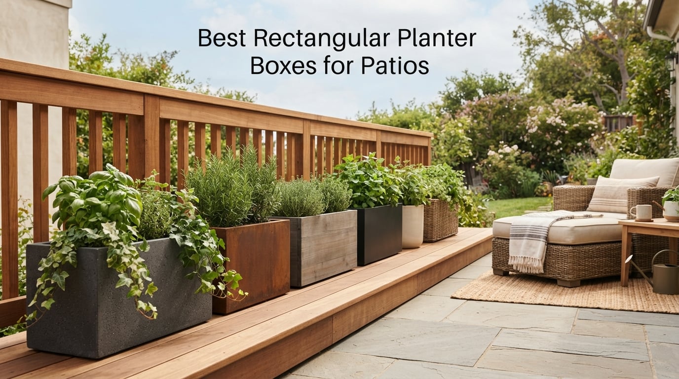 Best Rectangular Planter Boxes for Patios