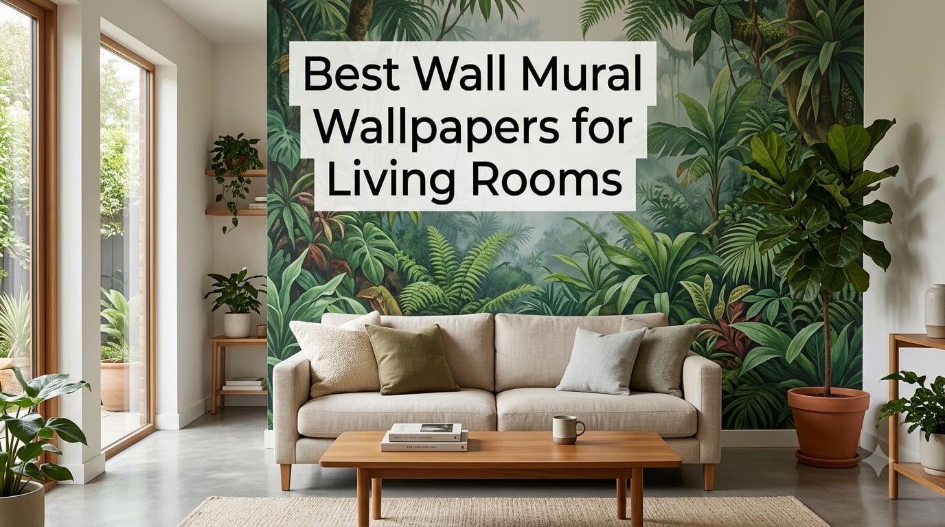 Best Wall Mural Wallpapers for Living Rooms