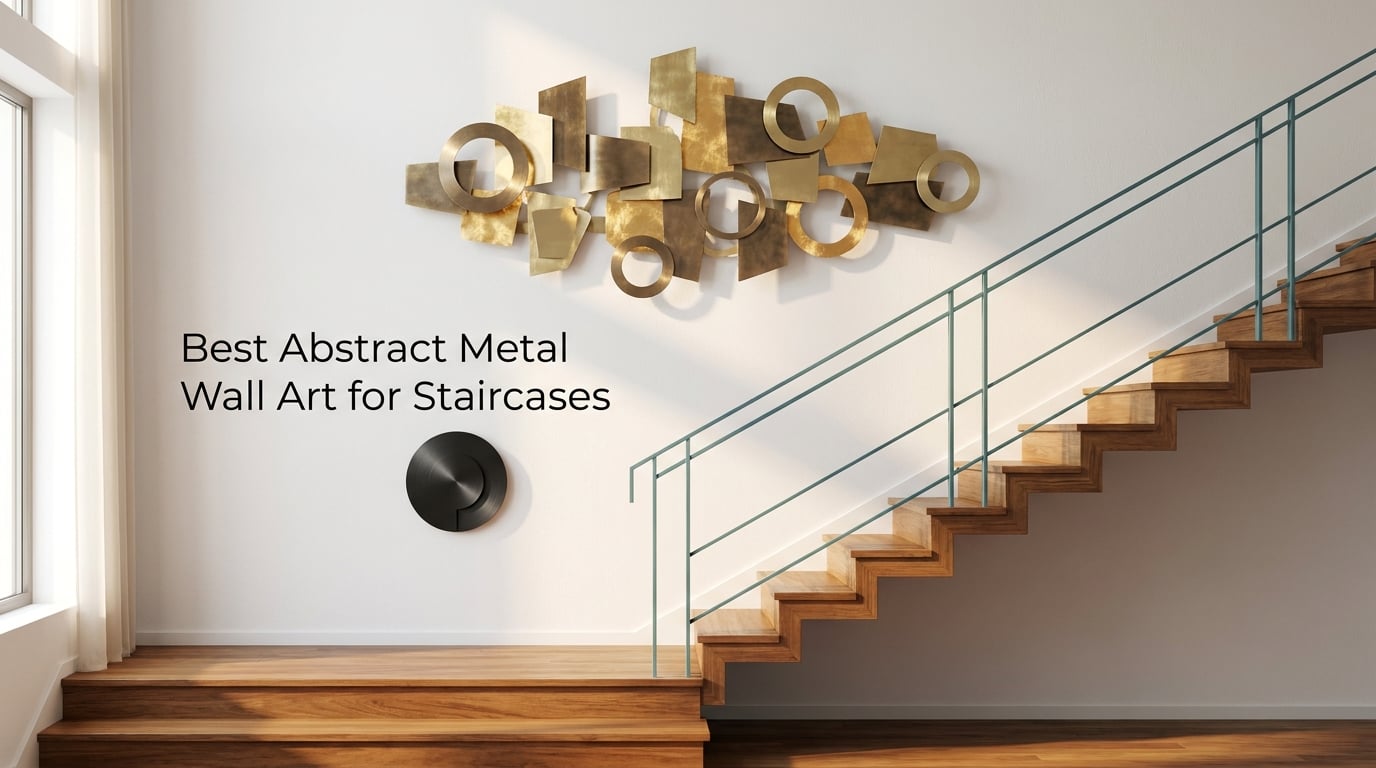 Best Abstract Metal Wall Art for Staircases