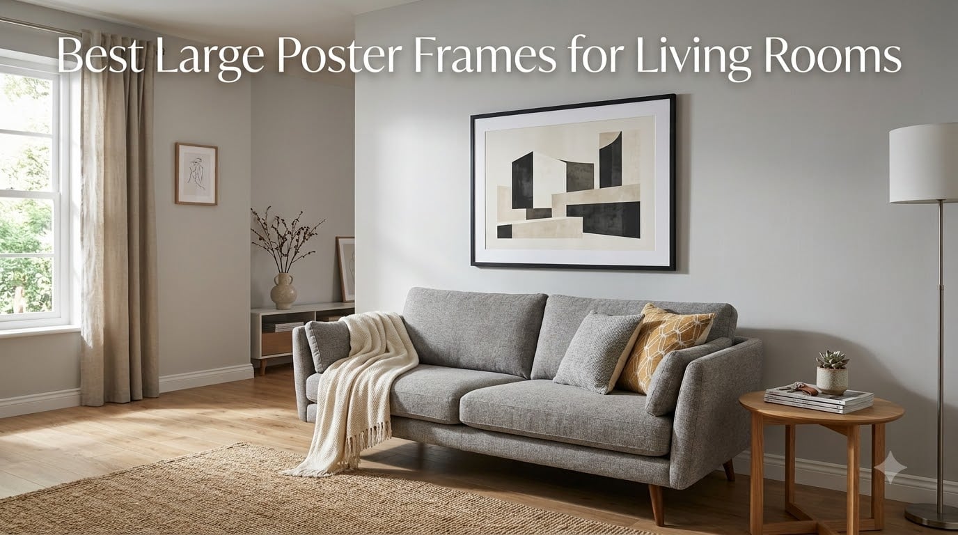 Best Large Poster Frames for Living Rooms