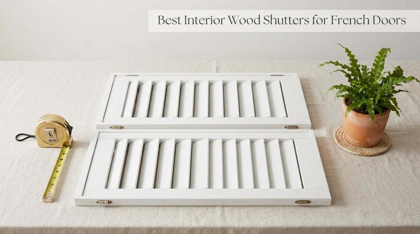 Best Interior Wood Shutters for French Doors