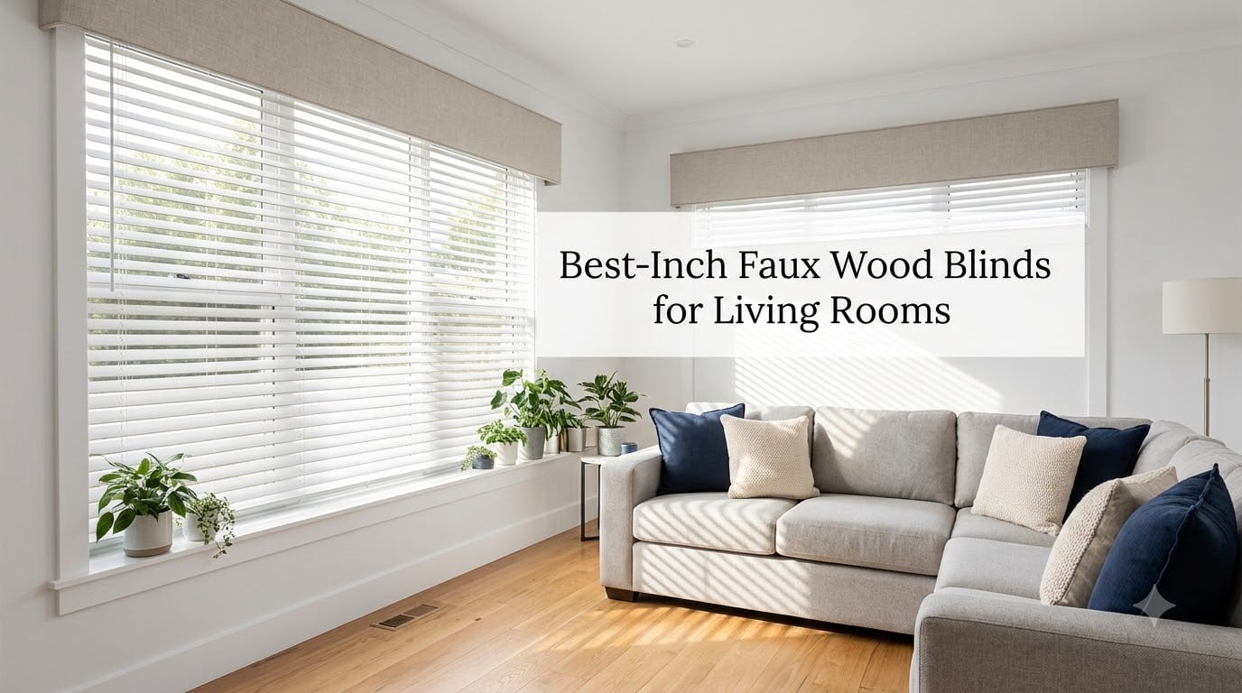 Best 2-Inch Faux Wood Blinds for Living Rooms
