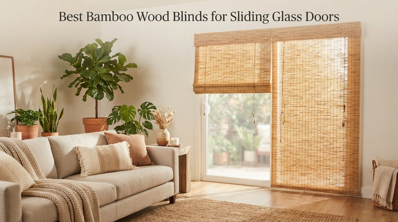 Best Bamboo Wood Blinds for Sliding Glass Doors