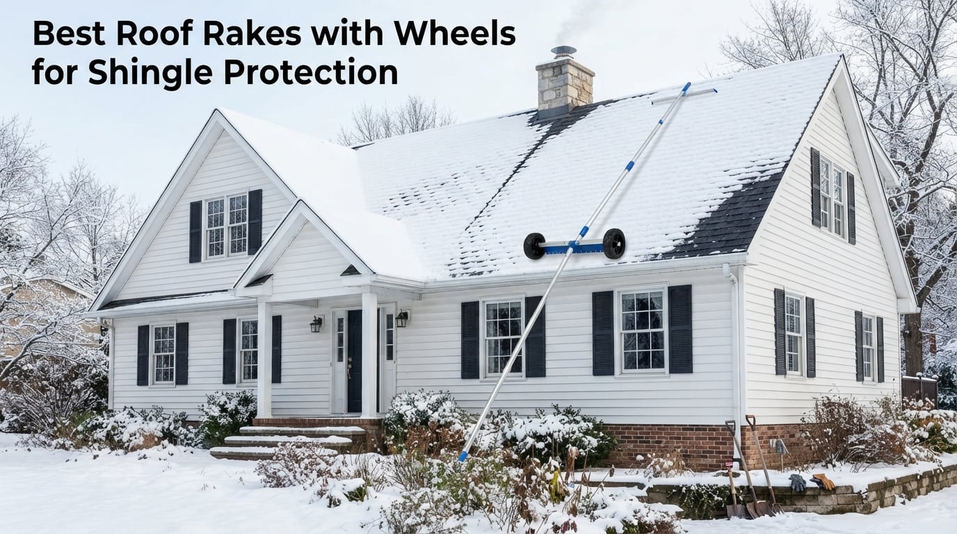 Best Roof Rakes with Wheels for Shingle Protection