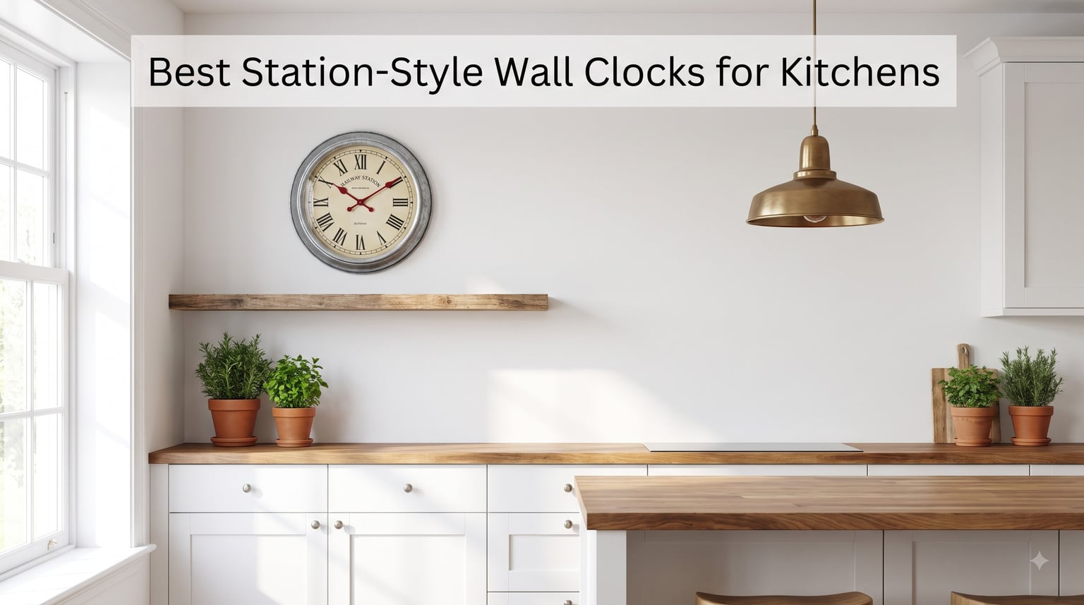 Best Station-Style Wall Clocks for Kitchens